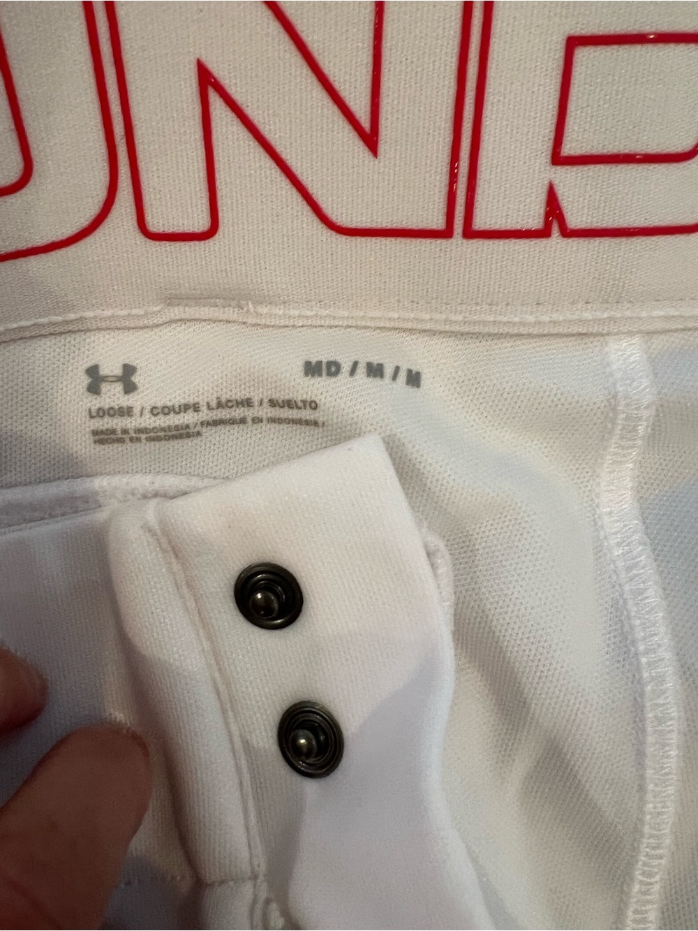 Under Amour White with Red Striped Baseball Pants | Set of 2 | Preowned | Size - Picture 12 of 14